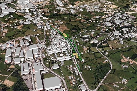 SoundPLAN - Ortofoto con modelo digital del terreno