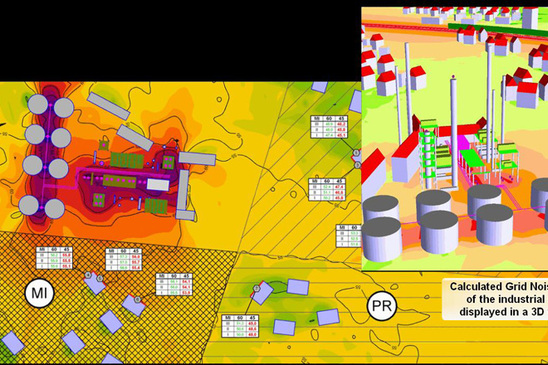 SoundPLAN - Mapa de ruido ámbito industrial